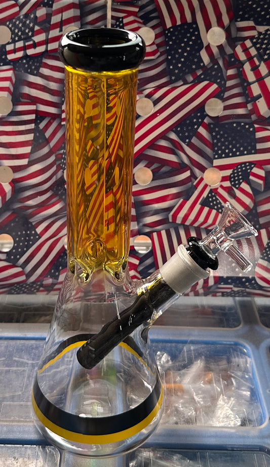 Glass 10” Dual Color Beaker