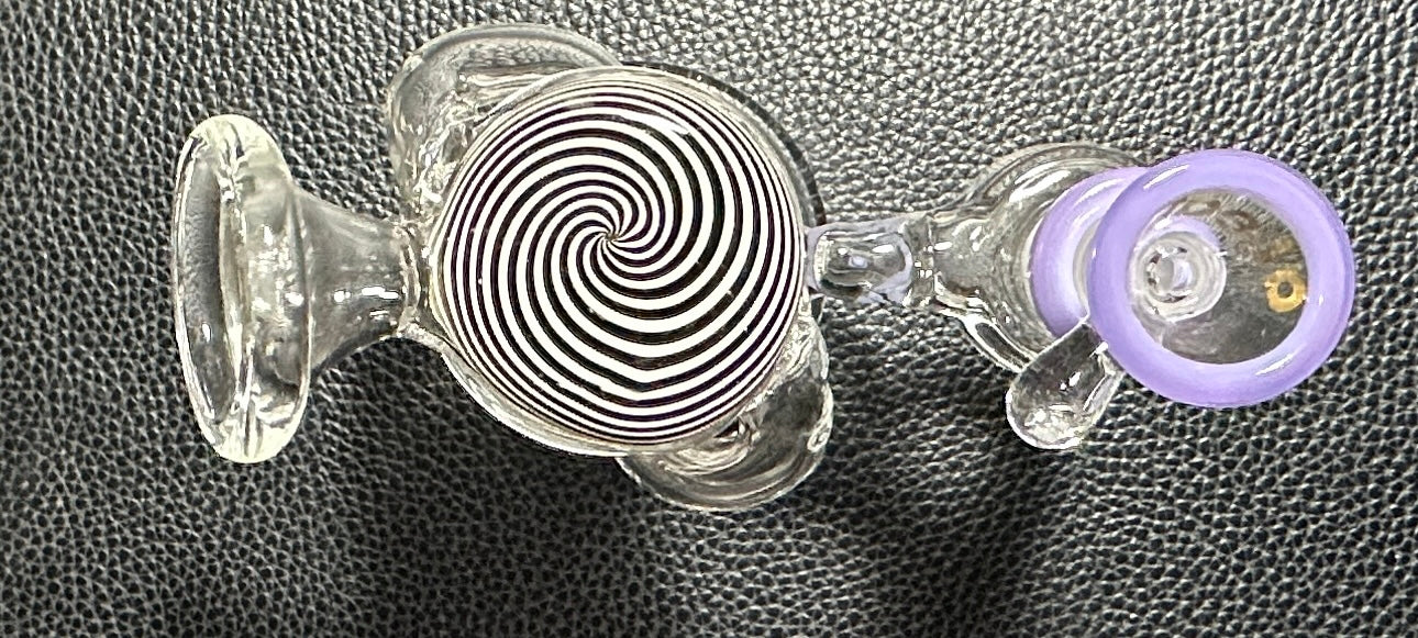 A LEAF Glass 4” Recycler Water Pipe