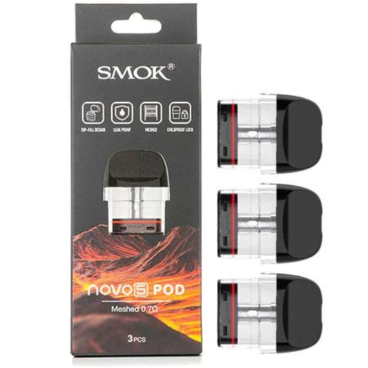 SMOK NOVO 5 2ML Refillable Replacement Pods 3ct