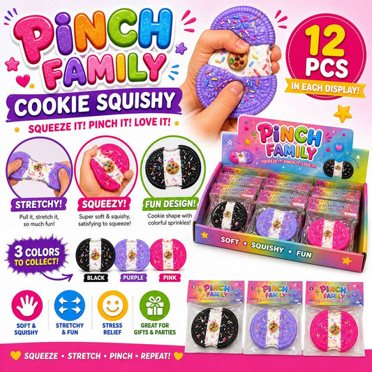 Squishy Wacky Cookie Squeeze 6ct